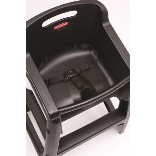 Chaise haute avec roulettes Sturdy Chair Rubbermaid®, noir
